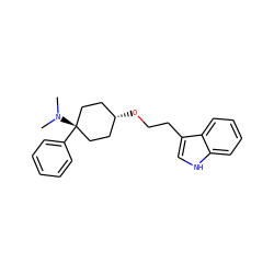 CN(C)[C@]1(c2ccccc2)CC[C@@H](OCCc2c[nH]c3ccccc23)CC1 ZINC000299831360