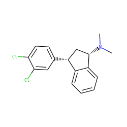 CN(C)[C@H]1C[C@@H](c2ccc(Cl)c(Cl)c2)c2ccccc21 ZINC000013835793