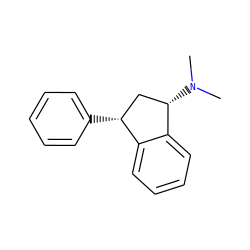 CN(C)[C@H]1C[C@@H](c2ccccc2)c2ccccc21 ZINC000002037189