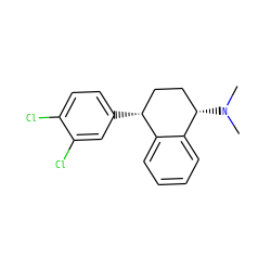 CN(C)[C@H]1CC[C@@H](c2ccc(Cl)c(Cl)c2)c2ccccc21 ZINC000029326302