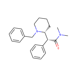 CN(C)C(=O)[C@H](c1ccccc1)[C@H]1CCCCN1Cc1ccccc1 ZINC000064251672