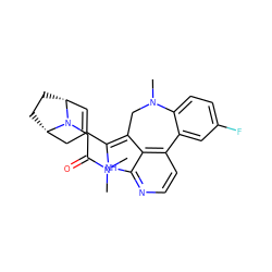 CN(C)C(=O)CN1[C@H]2CC[C@@H]1C=C(c1[nH]c3nccc4c3c1CN(C)c1ccc(F)cc1-4)C2 ZINC001772584098