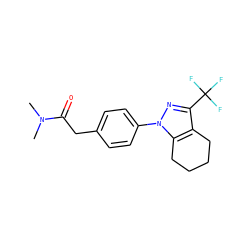 CN(C)C(=O)Cc1ccc(-n2nc(C(F)(F)F)c3c2CCCC3)cc1 ZINC000066112239