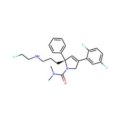 CN(C)C(=O)N1CC(c2cc(F)ccc2F)=C[C@@]1(CCCNCCF)c1ccccc1 ZINC000028818867