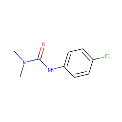 CN(C)C(=O)Nc1ccc(Cl)cc1 ZINC000000161800