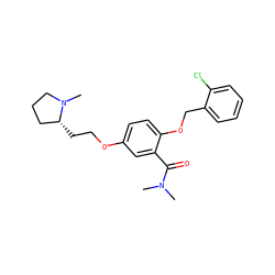 CN(C)C(=O)c1cc(OCC[C@@H]2CCCN2C)ccc1OCc1ccccc1Cl ZINC000028703646