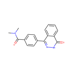 CN(C)C(=O)c1ccc(-c2n[nH]c(=O)c3ccccc23)cc1 ZINC000018323582