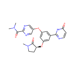 CN(C)C(=O)c1ncc(Oc2cc(O[C@H]3CCN(C)C3=O)cc(-c3nccc(=O)[nH]3)c2)cn1 ZINC000096273767