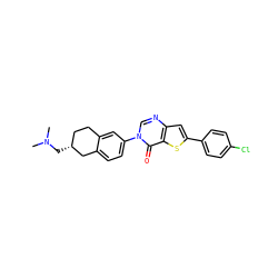 CN(C)C[C@@H]1CCc2cc(-n3cnc4cc(-c5ccc(Cl)cc5)sc4c3=O)ccc2C1 ZINC000038149695
