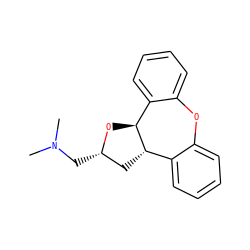 CN(C)C[C@H]1C[C@H]2c3ccccc3Oc3ccccc3[C@@H]2O1 ZINC000028523162