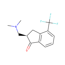 CN(C)C[C@H]1Cc2c(cccc2C(F)(F)F)C1=O ZINC000299830303