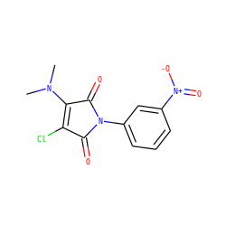 CN(C)C1=C(Cl)C(=O)N(c2cccc([N+](=O)[O-])c2)C1=O ZINC000064560546