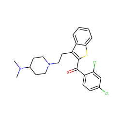 CN(C)C1CCN(CCc2c(C(=O)c3ccc(Cl)cc3Cl)sc3ccccc23)CC1 ZINC000027546857