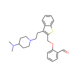 CN(C)C1CCN(CCc2c(COc3ccccc3C=O)sc3ccccc23)CC1 ZINC000027526707