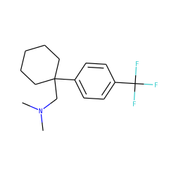 CN(C)CC1(c2ccc(C(F)(F)F)cc2)CCCCC1 ZINC000066066479