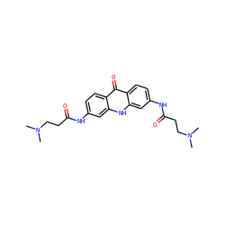 CN(C)CCC(=O)Nc1ccc2c(=O)c3ccc(NC(=O)CCN(C)C)cc3[nH]c2c1 ZINC000101018285