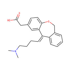 CN(C)CCC/C=C1/c2ccccc2COc2ccc(CC(=O)O)cc21 ZINC000026175887