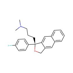 CN(C)CCC[C@]1(c2ccc(F)cc2)OCc2cc3ccccc3cc21 ZINC001772576718