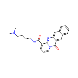 CN(C)CCCCNC(=O)c1cccn2c(=O)c3cc4ccccc4cc3nc12 ZINC000169349298