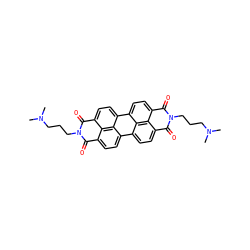 CN(C)CCCn1c(=O)c2ccc3c4ccc5c(=O)n(CCCN(C)C)c(=O)c6ccc(c7ccc(c1=O)c2c37)c4c56 ZINC000100088802