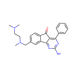 CN(C)CCN(C)Cc1ccc2c(c1)-c1nc(N)nc(-c3ccccc3)c1C2=O ZINC000049067806