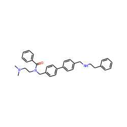 CN(C)CCN(Cc1ccc(-c2ccc(CNCCc3ccccc3)cc2)cc1)C(=O)c1ccccc1 ZINC000028395765