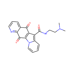 CN(C)CCNC(=O)c1c2c(n3ccccc13)C(=O)c1ncccc1C2=O ZINC000059097939