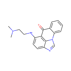 CN(C)CCNc1ccc2ncn3c4ccccc4c(=O)c1c23 ZINC000005723876