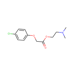 CN(C)CCOC(=O)COc1ccc(Cl)cc1 ZINC000001531029