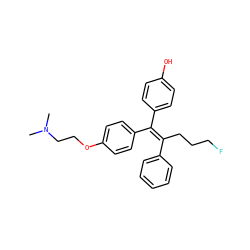 CN(C)CCOc1ccc(/C(=C(/CCCF)c2ccccc2)c2ccc(O)cc2)cc1 ZINC001772627043