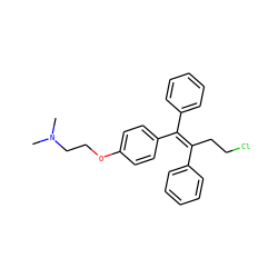 CN(C)CCOc1ccc(/C(=C(/CCCl)c2ccccc2)c2ccccc2)cc1 ZINC000012404516