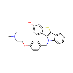 CN(C)CCOc1ccc(Cn2c3ccccc3c3sc4cc(O)ccc4c32)cc1 ZINC000028524370