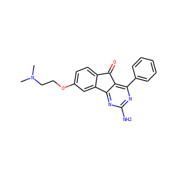 CN(C)CCOc1ccc2c(c1)-c1nc(N)nc(-c3ccccc3)c1C2=O ZINC000049055668