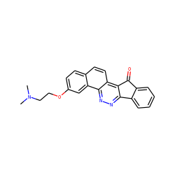 CN(C)CCOc1ccc2ccc3c4c(nnc3c2c1)-c1ccccc1C4=O ZINC001772579727