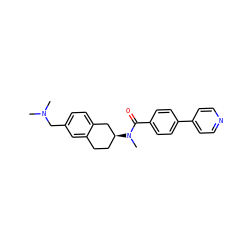 CN(C)Cc1ccc2c(c1)CC[C@H](N(C)C(=O)c1ccc(-c3ccncc3)cc1)C2 ZINC000038149880