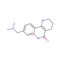 CN(C)Cc1ccc2c3c(c(=O)[nH]c2c1)CCCN3 ZINC000118734112