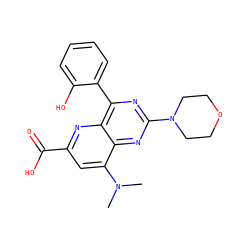 CN(C)c1cc(C(=O)O)nc2c(-c3ccccc3O)nc(N3CCOCC3)nc12 ZINC000169698814