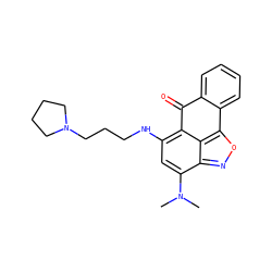 CN(C)c1cc(NCCCN2CCCC2)c2c3c(onc13)-c1ccccc1C2=O ZINC001772578849
