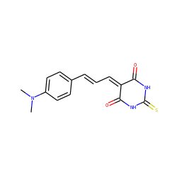 CN(C)c1ccc(/C=C/C=C2C(=O)NC(=S)NC2=O)cc1 ZINC000005549590