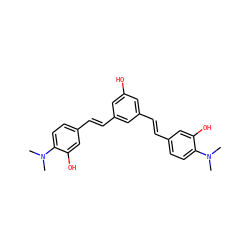 CN(C)c1ccc(/C=C/c2cc(O)cc(/C=C/c3ccc(N(C)C)c(O)c3)c2)cc1O ZINC000084711364