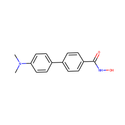 CN(C)c1ccc(-c2ccc(C(=O)NO)cc2)cc1 ZINC001772629970