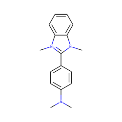 CN(C)c1ccc(-c2n(C)c3ccccc3[n+]2C)cc1 ZINC000000225680