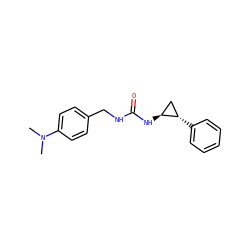 CN(C)c1ccc(CNC(=O)N[C@H]2C[C@@H]2c2ccccc2)cc1 ZINC000066099132