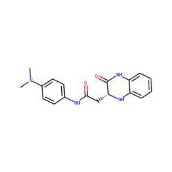 CN(C)c1ccc(NC(=O)C[C@H]2Nc3ccccc3NC2=O)cc1 ZINC000000046569