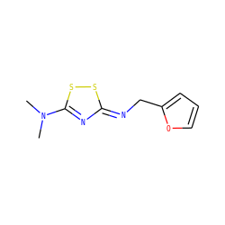 CN(C)c1n/c(=N/Cc2ccco2)ss1 ZINC000100368369