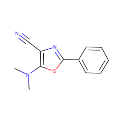CN(C)c1oc(-c2ccccc2)nc1C#N ZINC000000193767