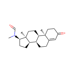 CN(C=O)[C@@H]1CC[C@@H]2[C@@H]3CCC4=CC(=O)CC[C@]4(C)[C@@H]3CC[C@@]21C ZINC000027440789