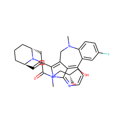 CN(C[C@@H](O)CO)C(=O)CN1[C@H]2C=C(c3[nH]c4nccc5c4c3CN(C)c3ccc(F)cc3-5)C[C@H]1CCC2 ZINC001772618124