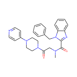 CN(CC(=O)N1CCN(c2ccncc2)CC1)C(=O)c1nc2ccccc2n1Cc1ccccc1 ZINC000040952463
