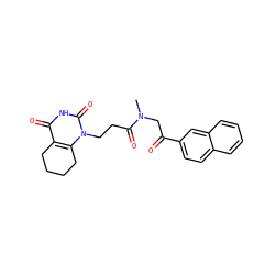 CN(CC(=O)c1ccc2ccccc2c1)C(=O)CCn1c2c(c(=O)[nH]c1=O)CCCC2 ZINC000013860438